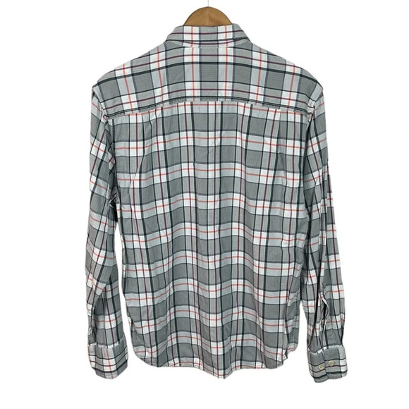 BF832 Mens Tommy Bahama Plaid Flannel Casual Button Down Shirt S - Picture 4 of 5